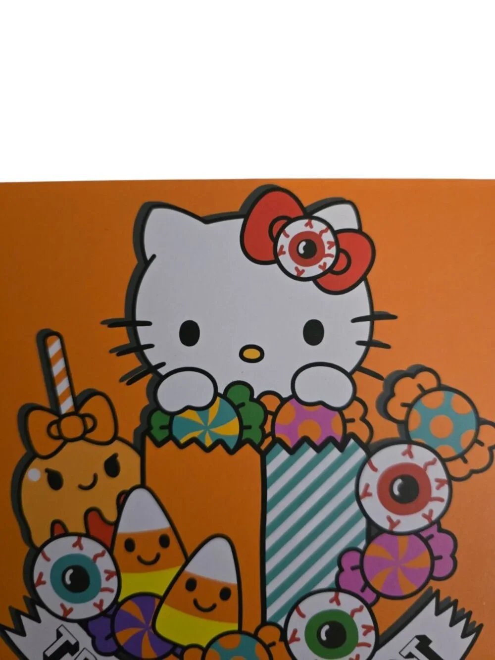 Hello Kitty Halloween Decor Bundle Trick Or Treat Pumpkin Wood Block Signs 2 Pc